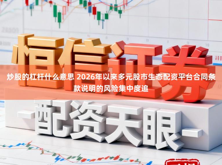 炒股的杠杆什么意思 2026年以来多元股市生态配资平台合同条款说明的风险集中度追